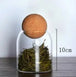 Cork Stopper High Borosilicate Transparent Glass Sealed Can Kitchen Food Grain Storage Can Tea Can Candy Storage Tank Tools