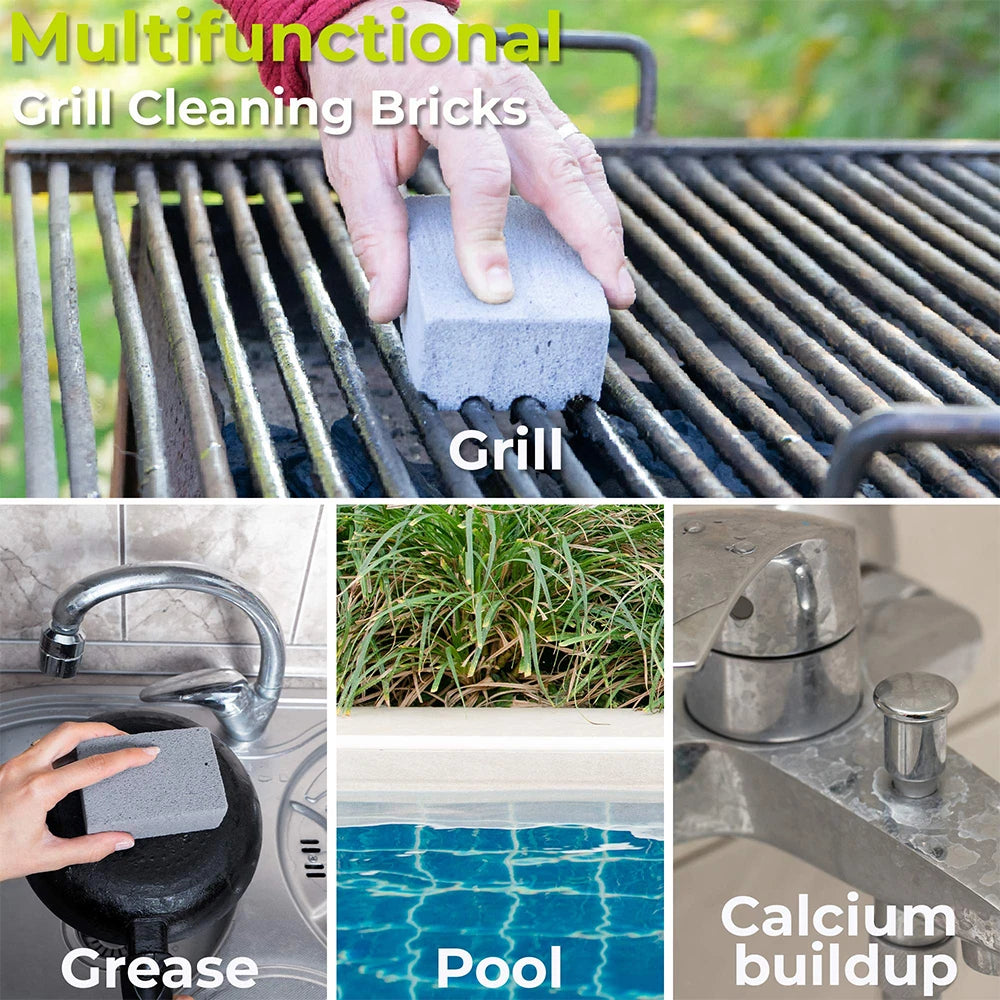 BBQ Grill Cleaning Brick Block Barbecue Cleaning Stone BBQ Racks Stains Grease Cleaner BBQ Tools Kitchen Decorate Gadgets