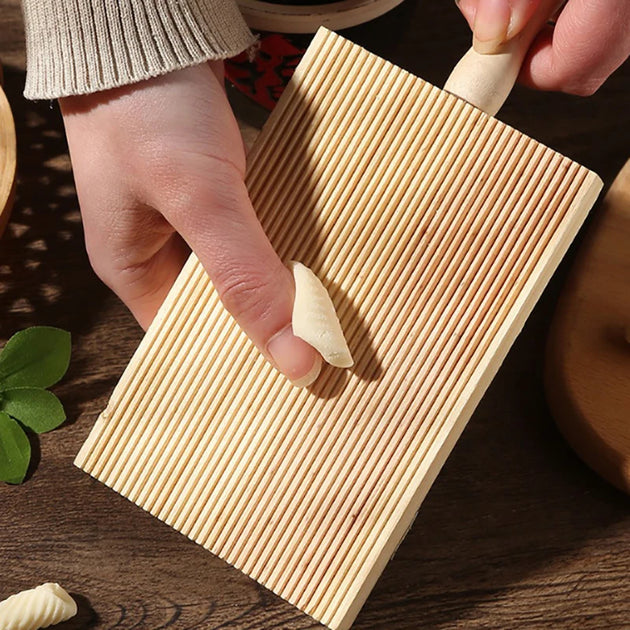 Wooden Garganelli Board Practical Pasta Gnocchi Macaroni Board Making Kitchen Cooking Tools