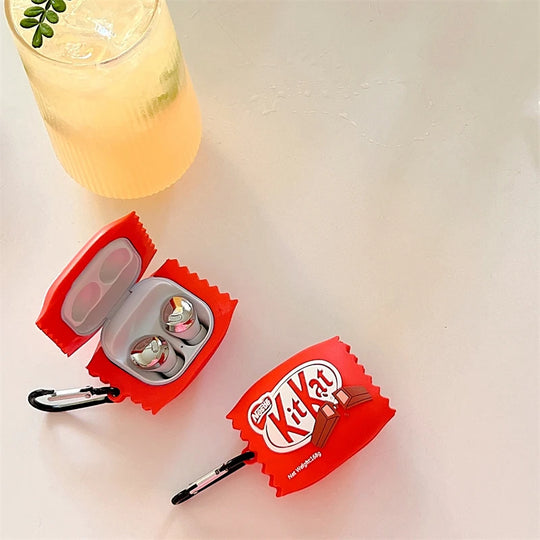 Kitkat Chocolate Chip Cookies Wireless Earphone Case for Samsung Galaxy Buds 2 Pro /Buds Live/Buds 2 Silicone Protective Cover