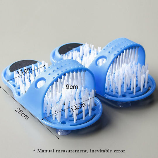 Shower Foot Scrubber Massager Cleaner Spa Exfoliating Washer Wash Slipper Tools Bathroom Bath Foot Brushes Remove Dead Skin 1PC