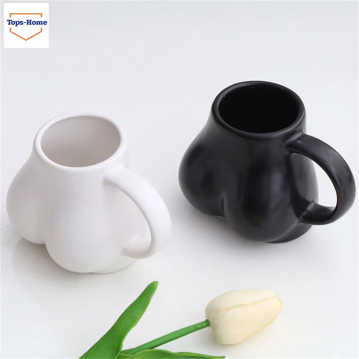 Body Ass Mugs Coffee Cups ，Funny Woman Body Ass Butt Shape Ceramic Coffee Milk Cup，Nordic Dining Table Decor Accessories Gifts