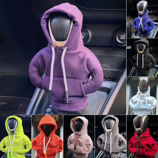 Hoodie Car Gear Shift Cover Fashion Gearshift Hoodie Car Gear Shift Knob Cover Manual Handle Gear Sweatshirt Change Lever Cover