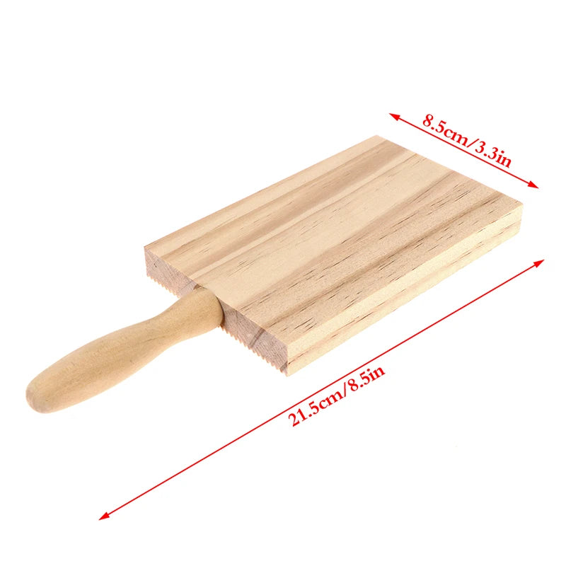 Wooden Garganelli Board Practical Pasta Gnocchi Macaroni Board Making Kitchen Cooking Tools