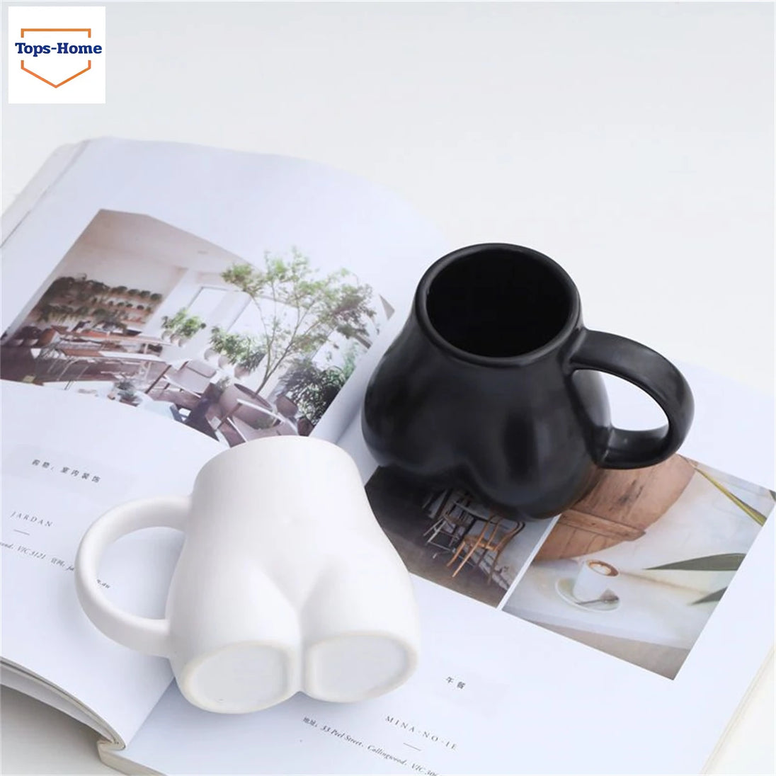 Body Ass Mugs Coffee Cups ，Funny Woman Body Ass Butt Shape Ceramic Coffee Milk Cup，Nordic Dining Table Decor Accessories Gifts